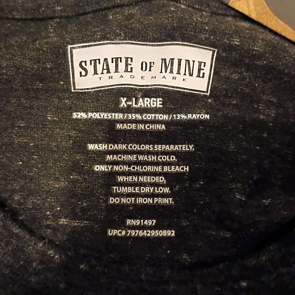 State of Mind Men's Black Tee with Green Golf Graphic Sz XL - Picture 7 of 7